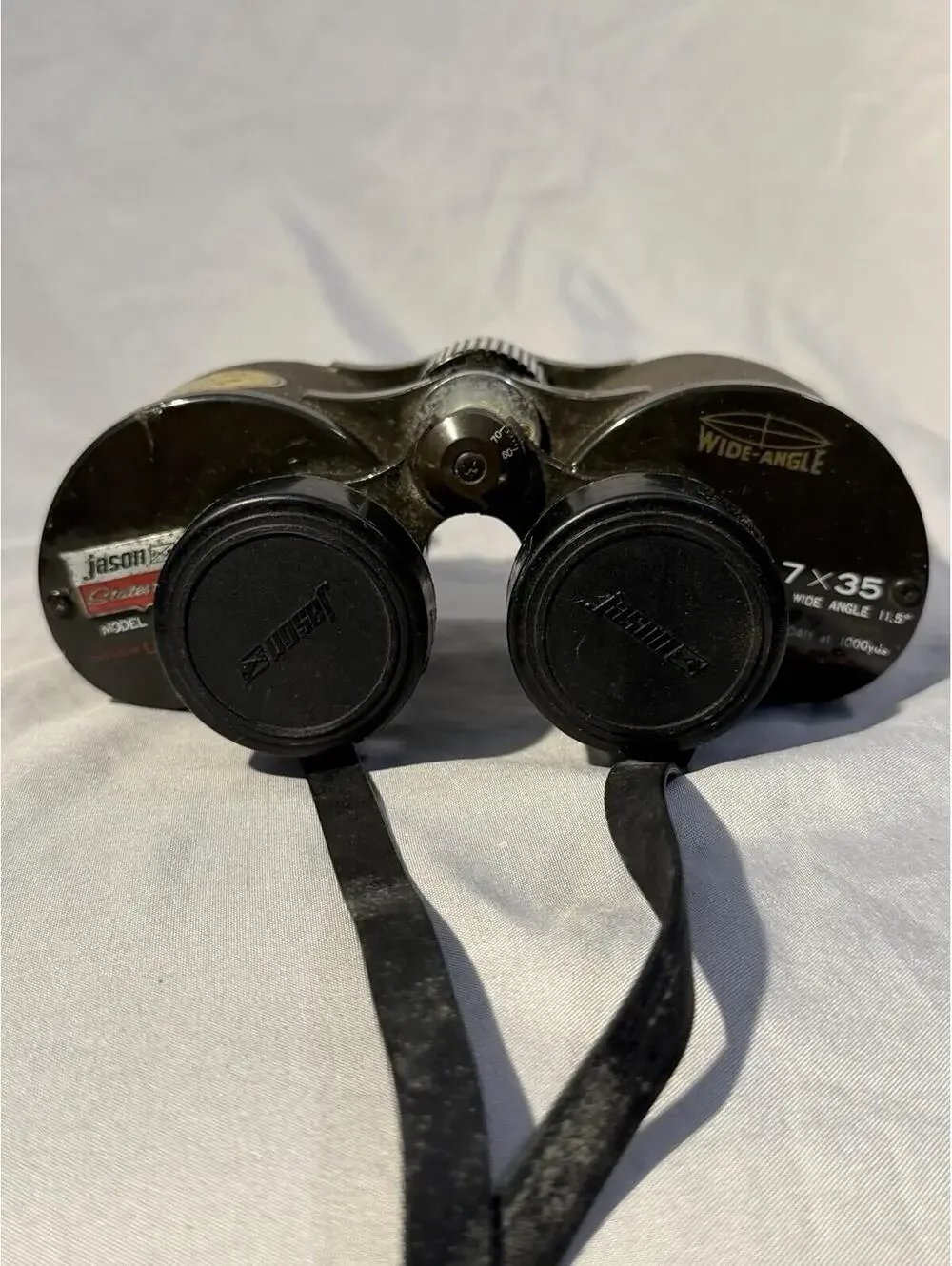 vintage Jason Statesman 7x35 binoculars featuring wide-angle optics
